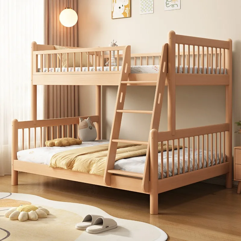 bedroom children's bunk bed simple multifunctional comfortable home bed with mattress cama con almacenamiento interior furniture