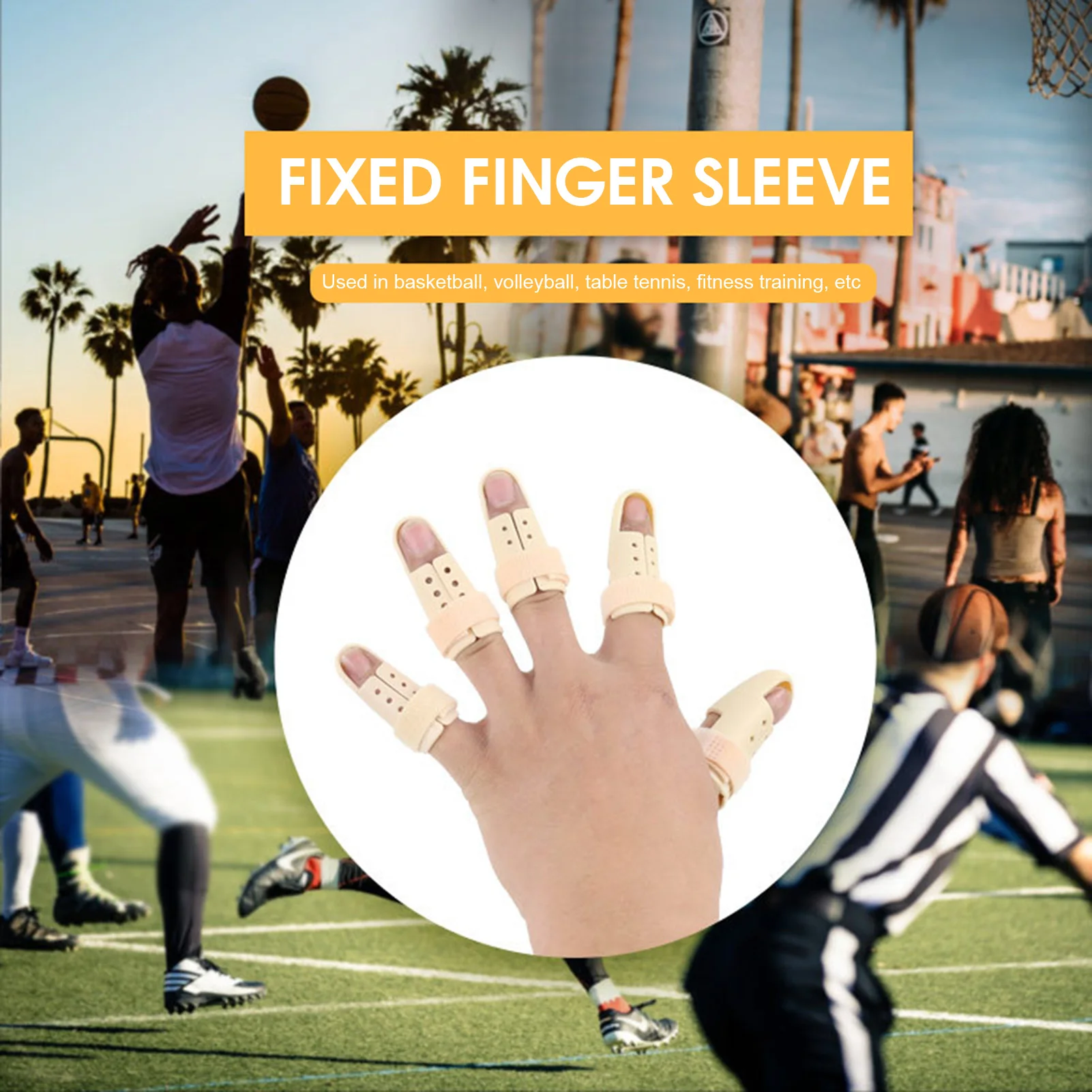 

Universal Finger Splint Finger Support Finger Splint Brace Plastic Protector for Arthritis Knuckle Immobilization