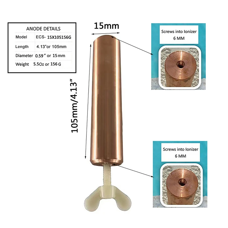 1Set Outdoor Solar Pool Lonizer Reiniger Kupfer Silber Ionen Schwimmbad Reiniger Algen Widerstand Unteren Chlor Wasser Reiniger