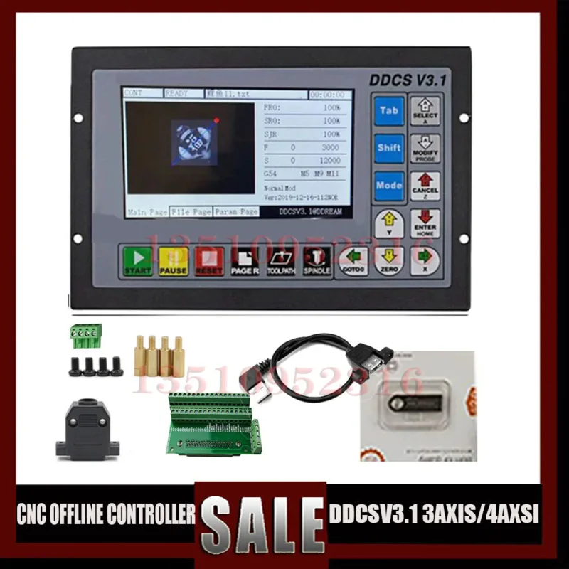 Ddcsv3.1 Ddcsv4.1 Cnc 3/4 แกนมอเตอร์ Controller แทน Mach3 Motion ระบบควบคุมเปลือกโลหะ