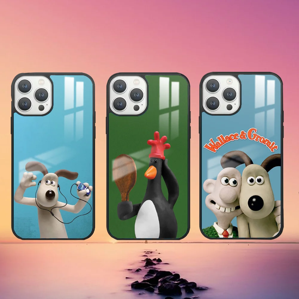 W-WallaceS cute G-Gromit Phone Case For iPhone 16 15 14 13 12 11 Pro Max Plus Mini PC Fashion High Quality mirror phone case