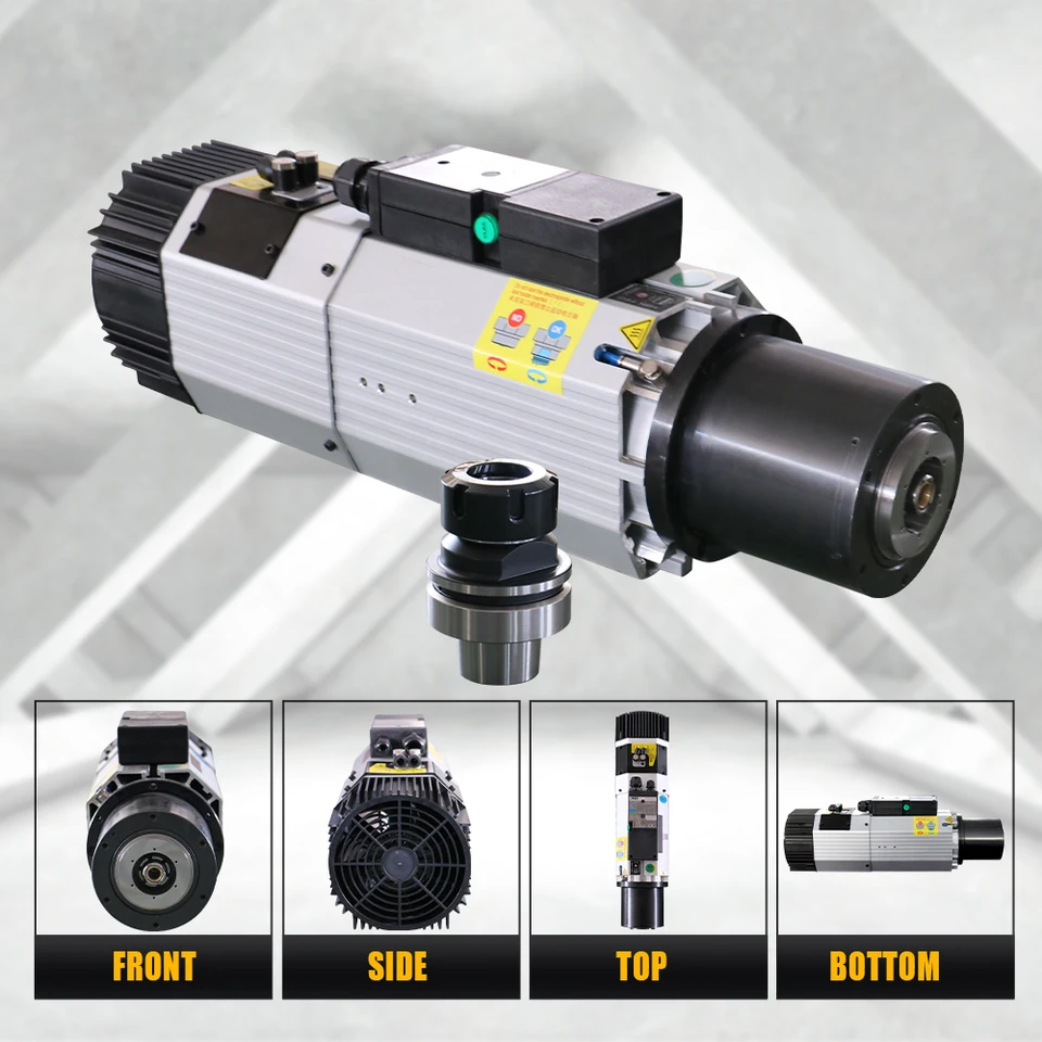 12KW 24000RPM HSKF63 CNC Spindle Motor 380V