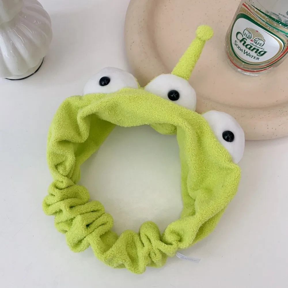 Alien Headband for Stretchy Plushy Hair Accessories for Face Washing Shower Beauty Skincare Cosplay Party Gift