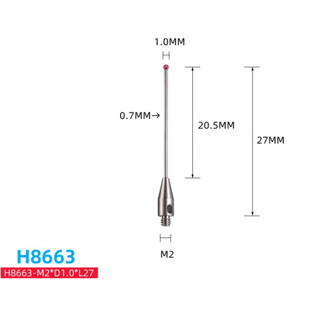 

M2 Touch Probe CMM Probe Tips Stylus Ru By Ball Gauge Head H7805 H1345 H7806 H0033 H7808 H8663 H0034 H0035 H3603 H3882 H0036