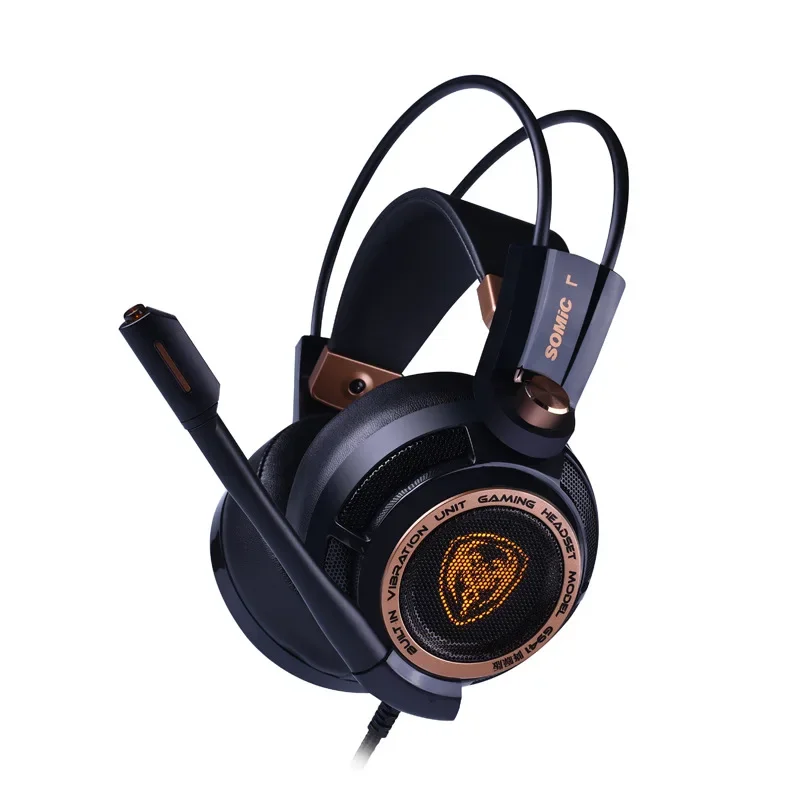 Somic G941 Gamer Headphone Wired Headphones Gaming Headphone With MicroPhone Low Delay Denoise HeadSets 7.1 Stereo Sound HeadSet