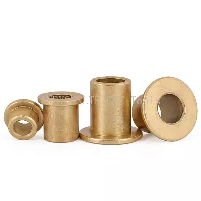 3-5Pc ID 1 1.5 2 3 4 5mm Powder Metallurgy Oil Copper Bushing Guide Sleeve With Stepped Flange Flanging Self-Lubricating Bearing
