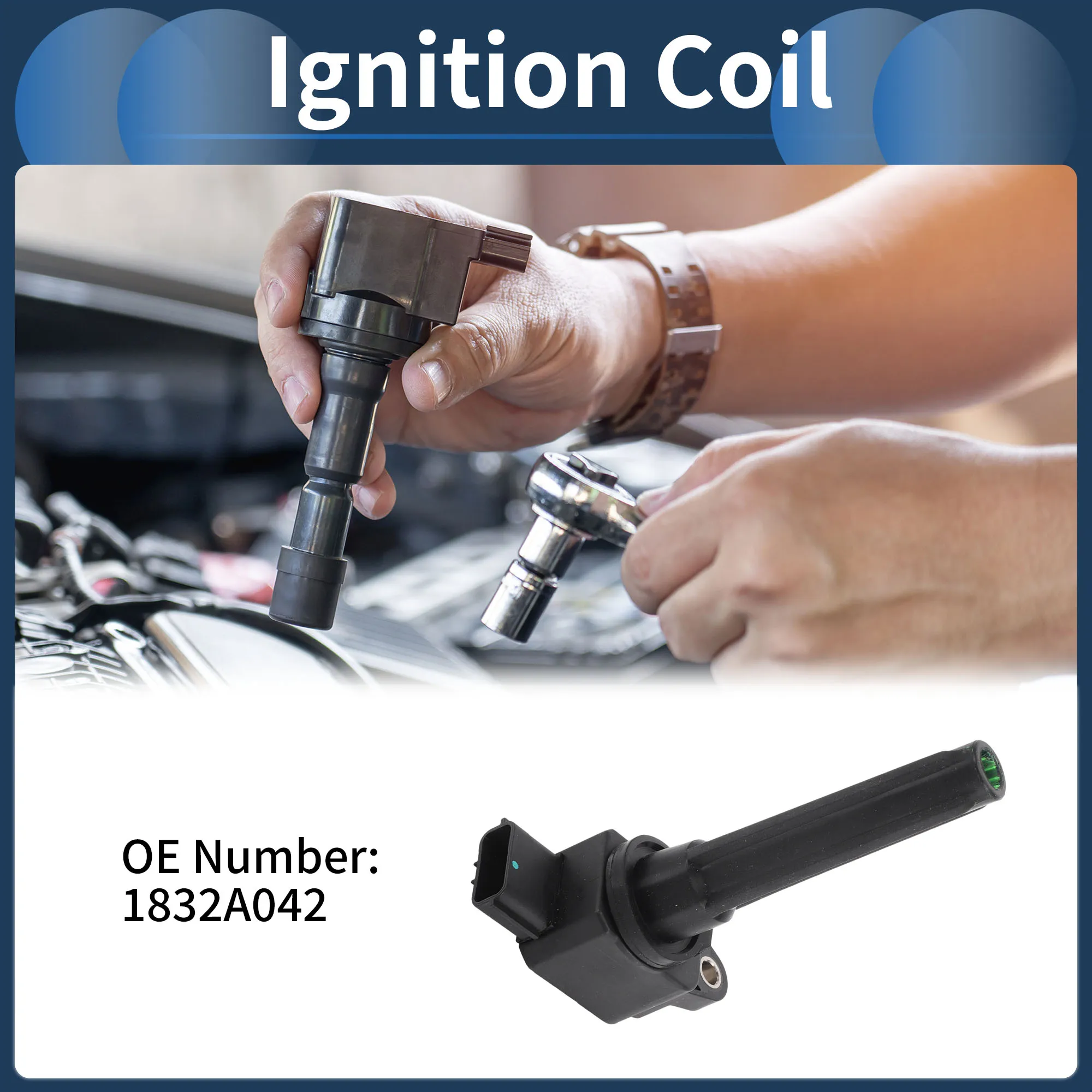 

UXCELL Ignition Coil Ignition Coil Pack No.1832A042 for Mitsubishi Lancer 2013-2015