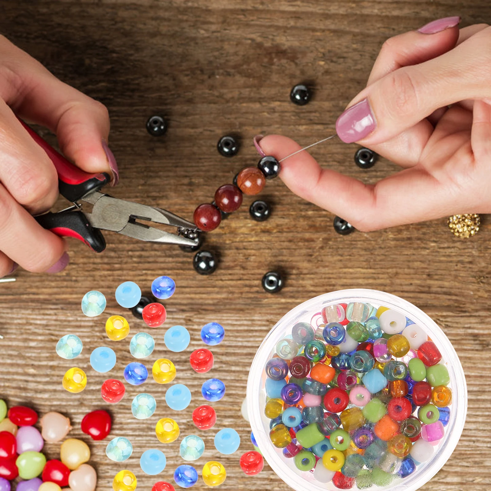 

Beads Bracelet Material Handmade Colorful Jewelry DIY Accessories Pendant