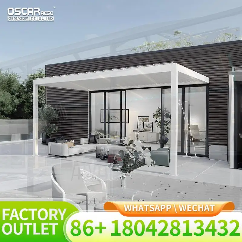 3 × 3 جراج منفذ السيارة الحديث المقاوم للماء مع ستائر دوارة هيكل الظل الخارجي العريشة #2