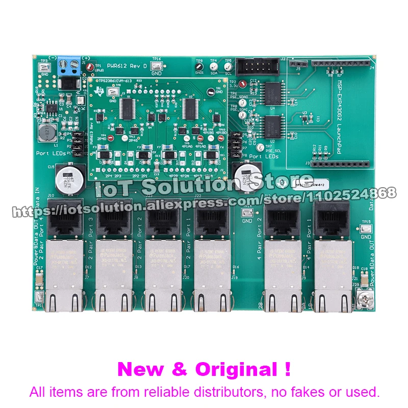 TPS23861EVM-612 Evaluation Module for Quad IEEE 802.3at PoE PSE Controller TPS23861EVM 612