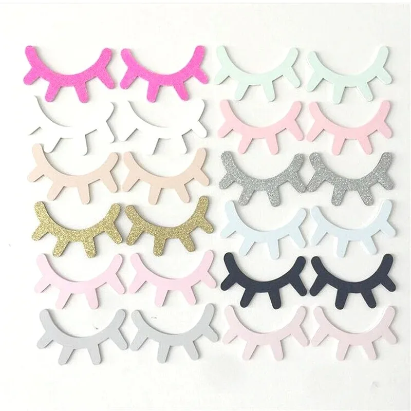 거실 장식 DIY 공예 만화 3D 나무 벽 스티커, DIY 귀여운 속눈썹, 눈을 감고 홈 데칼, 2 개