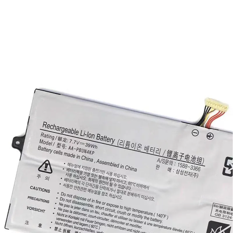 7.7V 39Wh Laptop Battery AA-PBUN4KP For Samsung Notebook 9Pen NP930QAA-K02HK NT930QAA-K28 NT930QBE NT930QBV