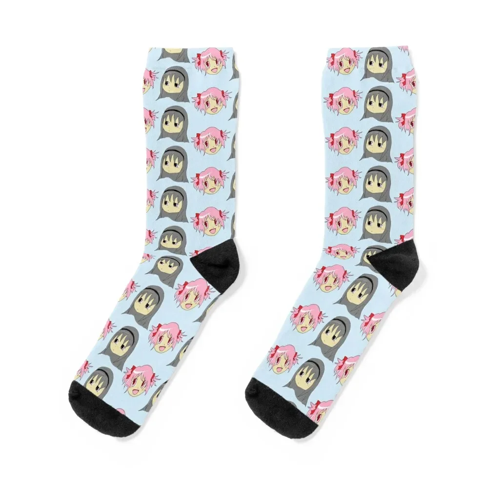 

hameru madoka homumado madoka magica meguca mspaint classic Socks golf Novelties Men Socks Women's