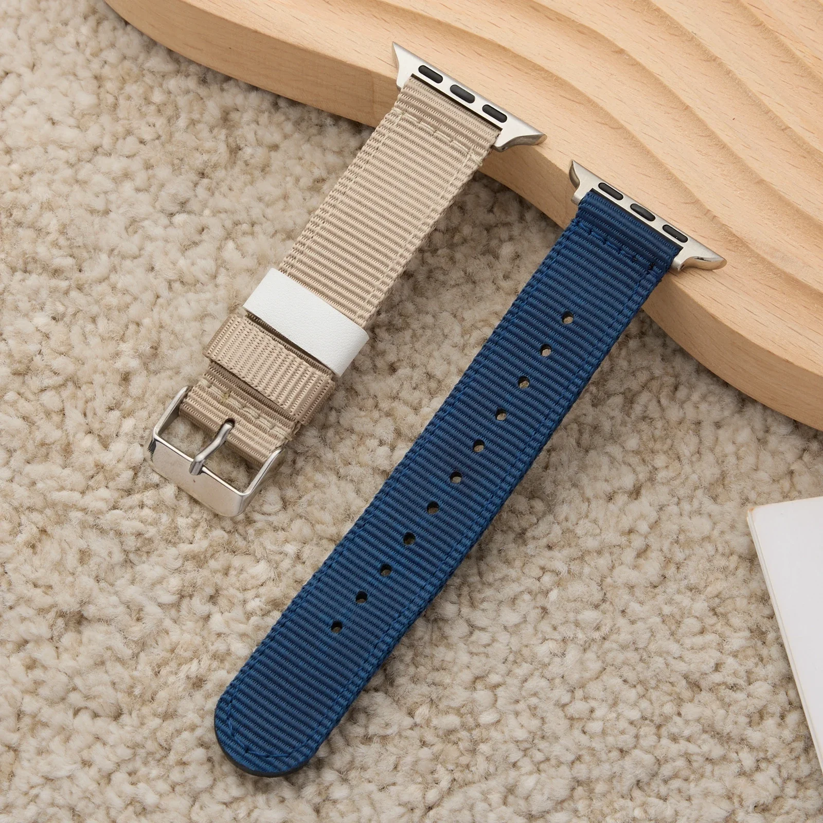 Correa de lona Superior para Apple Watch Band Series 10/9/8/7/6/5/4/3/2/1 SE 38mm 40mm 41mm 42mm 44mm 45mm 46mm 49mm Correa