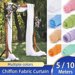 500cm/1000cm Wedding Arch Draping Fabric Decorations Backdrop Curtains Tulle Fabric Drapery For Party Ceremony Ceiling Decor