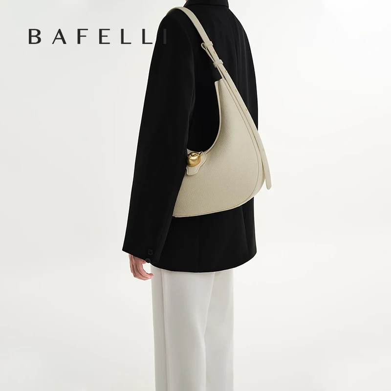 BAFELLI 2026 NEW WOMEN\'S HANDBAG CAT SERIES GENUINE LEATHER LUXURY BRAND FASHION STYLE SHOULDER HOBOS LARGE SIZE BAGS FEMALE