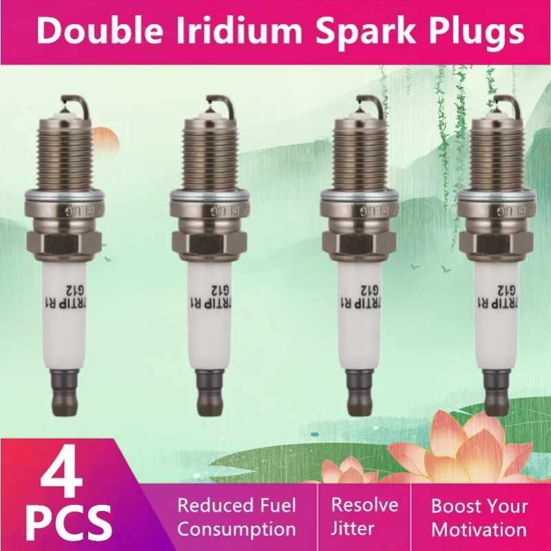 

For Hanteng X5 X7 X7s V7 Double Iridium Spark Plug Auto Parts