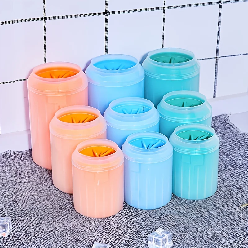 Portable Pet Foot Washing Cup Soft Silicone Paw Washing Cup for Cats Dogs Effective Pet Paw Cleaner Cup Paw Cleaning Solution