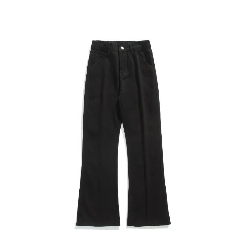Dünne Jeans Lässige Mode Streetwear Hohe Taille Teen Unisex Gerade Hose Herbst Winter Männer Neue Klassische Breite Bein Denim Hosen