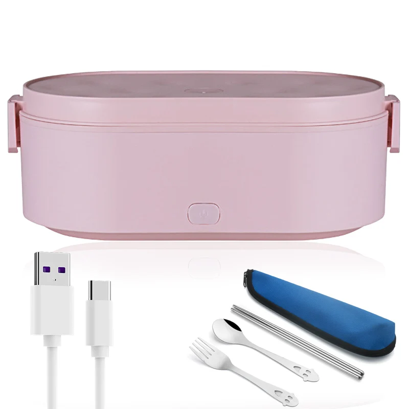 Portable USB Electric Heating Lunch Box Car Truck Office School Student Kids 24V 12V 5V Mini Rice Food Warmer Container Heater