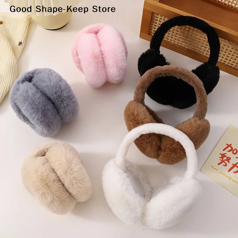 

Зимние наушники-утеплители для улицы с защитой ушей, мягкие плюшевые, для мужчин и женщин, модные