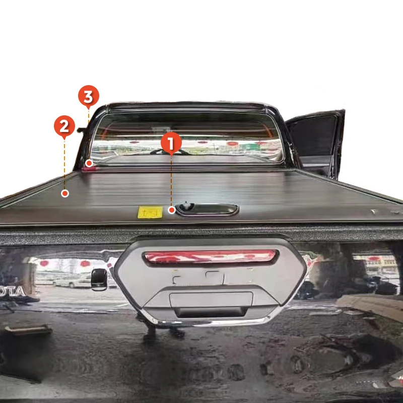 

Factory Supply OEM Pickup Truck 4X4 Roll up Trunk Manual Pickup Aluminum Retractable Tonneau Cover for Dodge Ram 1500