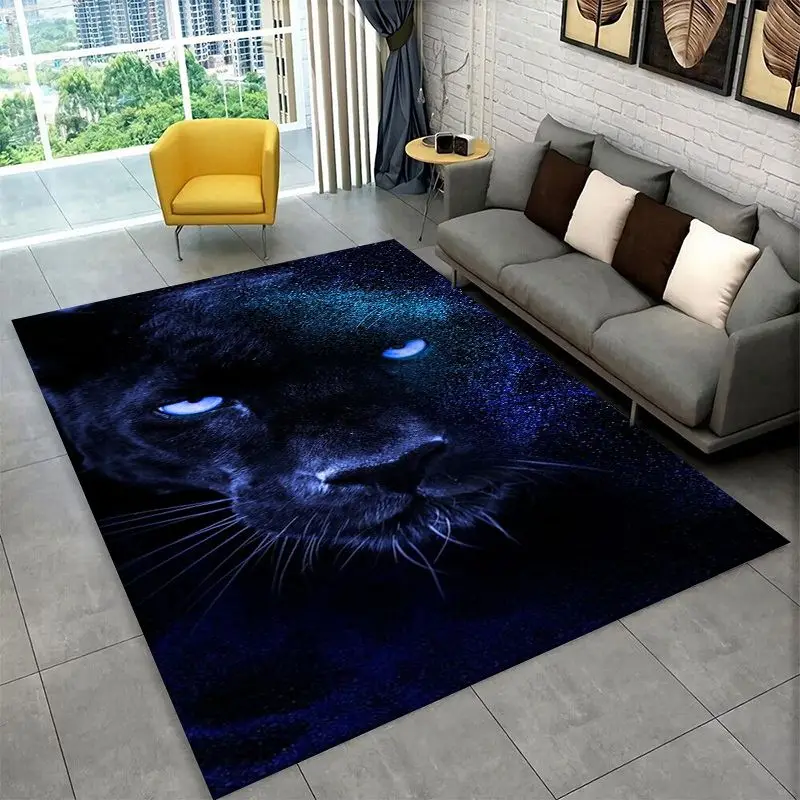 Fierce Leopard Cheetah Animal Beast Large Area Rug Non-slip Carpet for Bedroom Living Room Sofa Doormat Home Decor Floor Mat