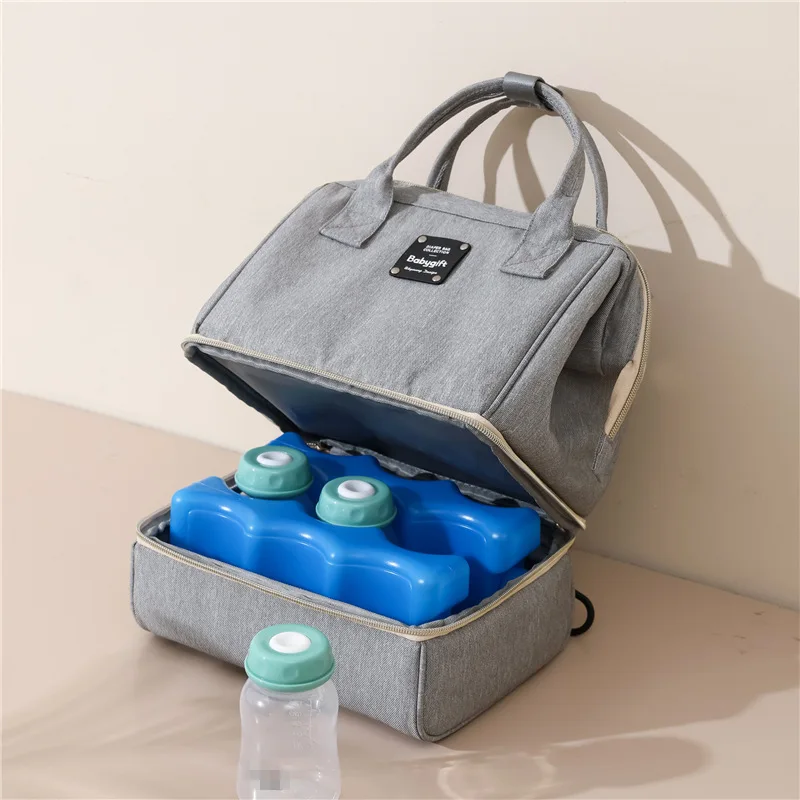 Heat Cold Insulation Bag Back Milk Bags Milk Bottle Waterproof Nylon Bag Lunch Bags Cooler Double Layer Fresh Preservation Bags