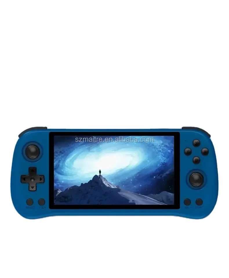 Powkiddy Handheld Model  X55 Machine 5.5 Inch Handheld Game Console IPS HD Screen Build In Linux System Rk3566 Suppo