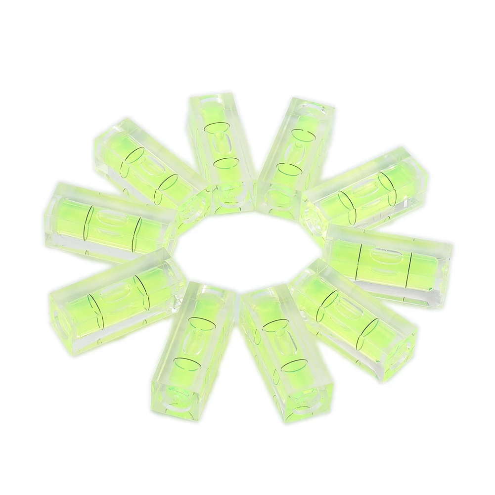 Imagem -05 - Mini Espíritos Nível Ferramentas Bolha Alinhamento de Precisão Versátil Praça Verde Quadro Hanging Calibração Pcs 10 Pcs