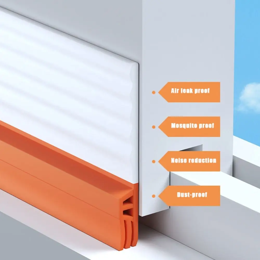 Pita Penyegel Jendela Geser Anti Angin Anti Debu Kedap Suara Kedap Air Pita Penyegel TPE Perekat Sendiri Penyekat Celah Jendela