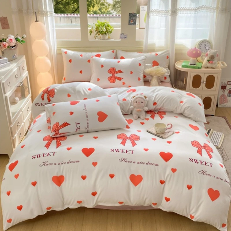 

2026 New Washable Printed Duvet Cover Skin-friendly and Breathable Spring and Summer Quilt Cover for Students 160x220 220x240
