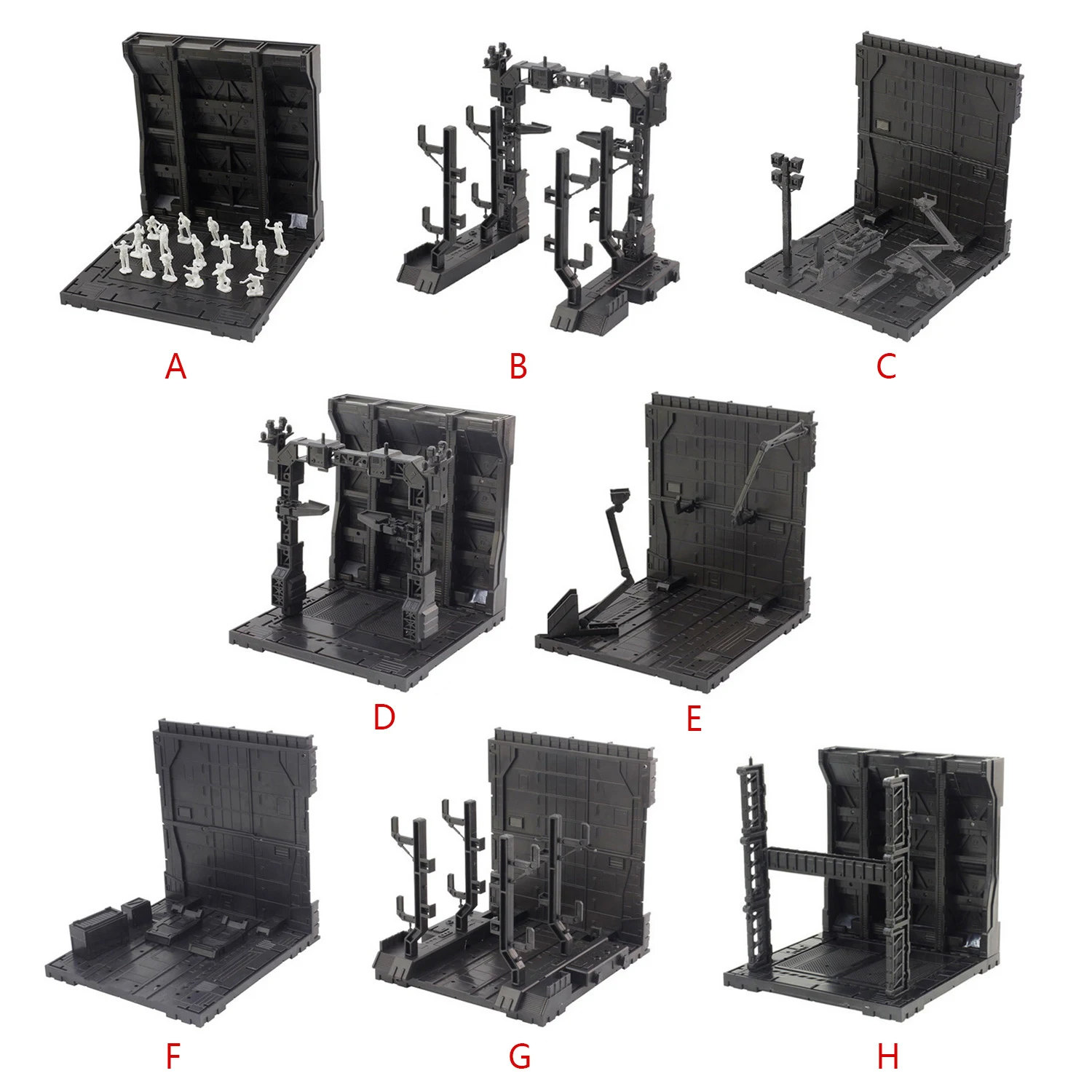 

DIY Assembly Action Base Machine Nest Compatible with Gundam Gunpla Robot Action Figure Models Accessories