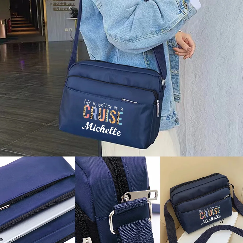 حقيبة ماسنجر عصرية وواسعة متعددة الجيوب مناسبة للتنقل اليومي والسفر وحقيبة تخزين الترفيه.