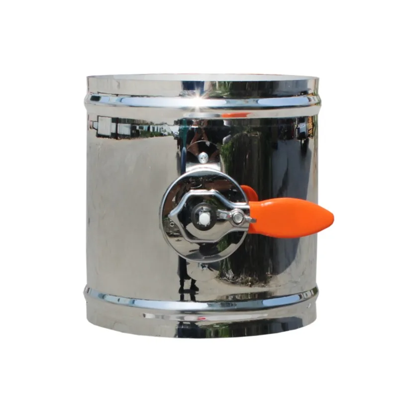 201 Stainless Steel Closed Electric Manual Automatic Round Air Valve, Check Valve, Silicone Sealed Air Volume Control Valve