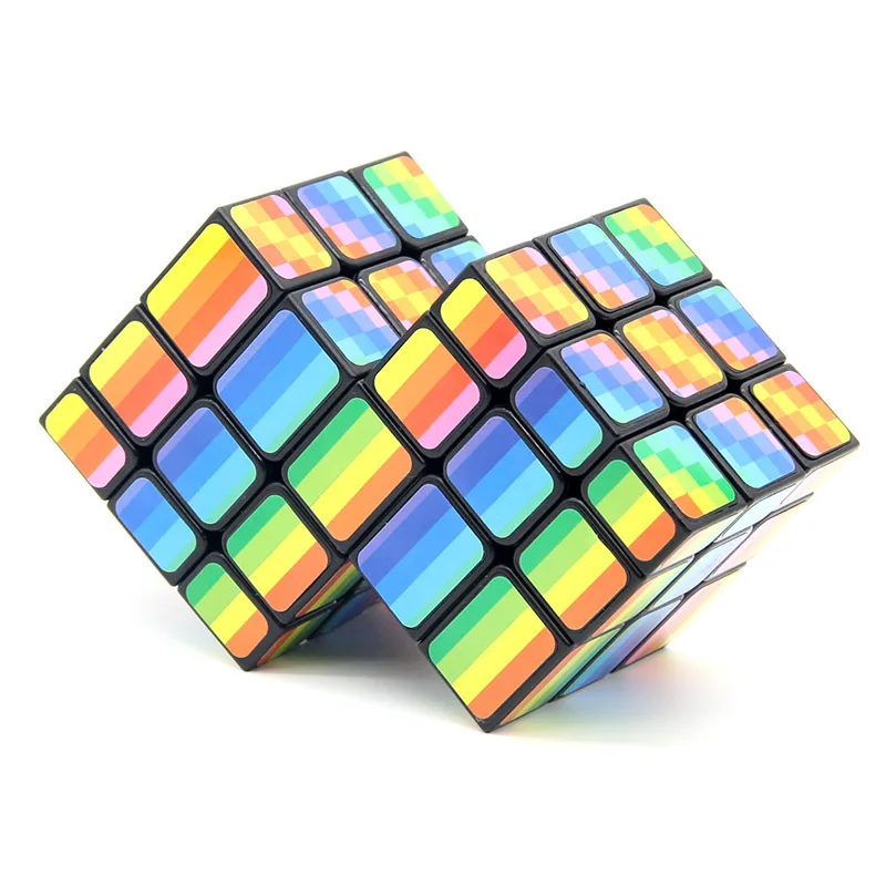 

Conjoined Rainbow Color Mirror 3x3x3 Magic Cube Professional Speed Puzzle Twisty Brain Teasers Antistress Educational Toys