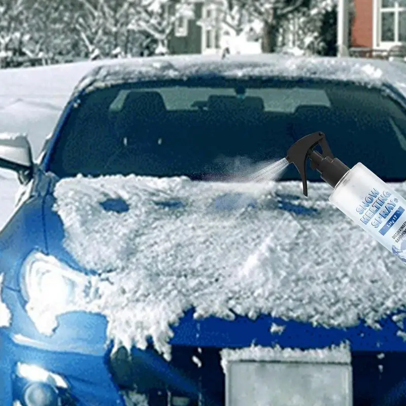 Deicer Spray For Car Windshield 100ml Car Snow Defrosting And Snow Deicing Agent Windscreen Windshield De-Icers Portable Car