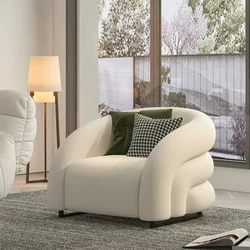 Internet celebrity light luxury single chair Nordic leisure small apartment living room, lazy sofa chair, bedroom, balcony