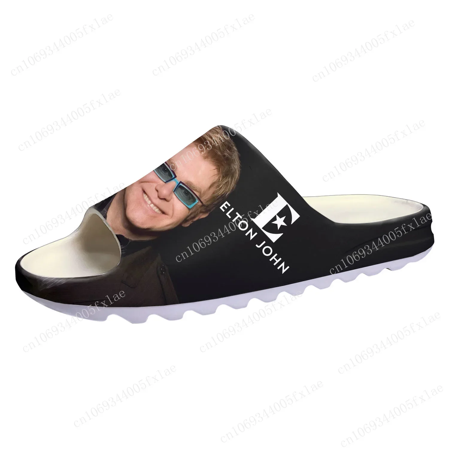 

Elton John Singer Soft Sole Sllipers Home Clogs Step on Water Shoes Mens Womens Teenager Bathroom Customize on Shit Sandals Pop