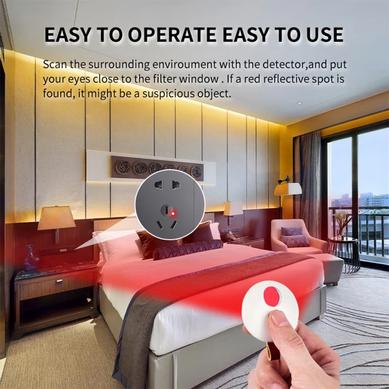 

Q68 Hotel Multi-function Infrared Detector Rental Wirelesss Anti Camera USB Portable Charging Laser Detection Easy to Operate