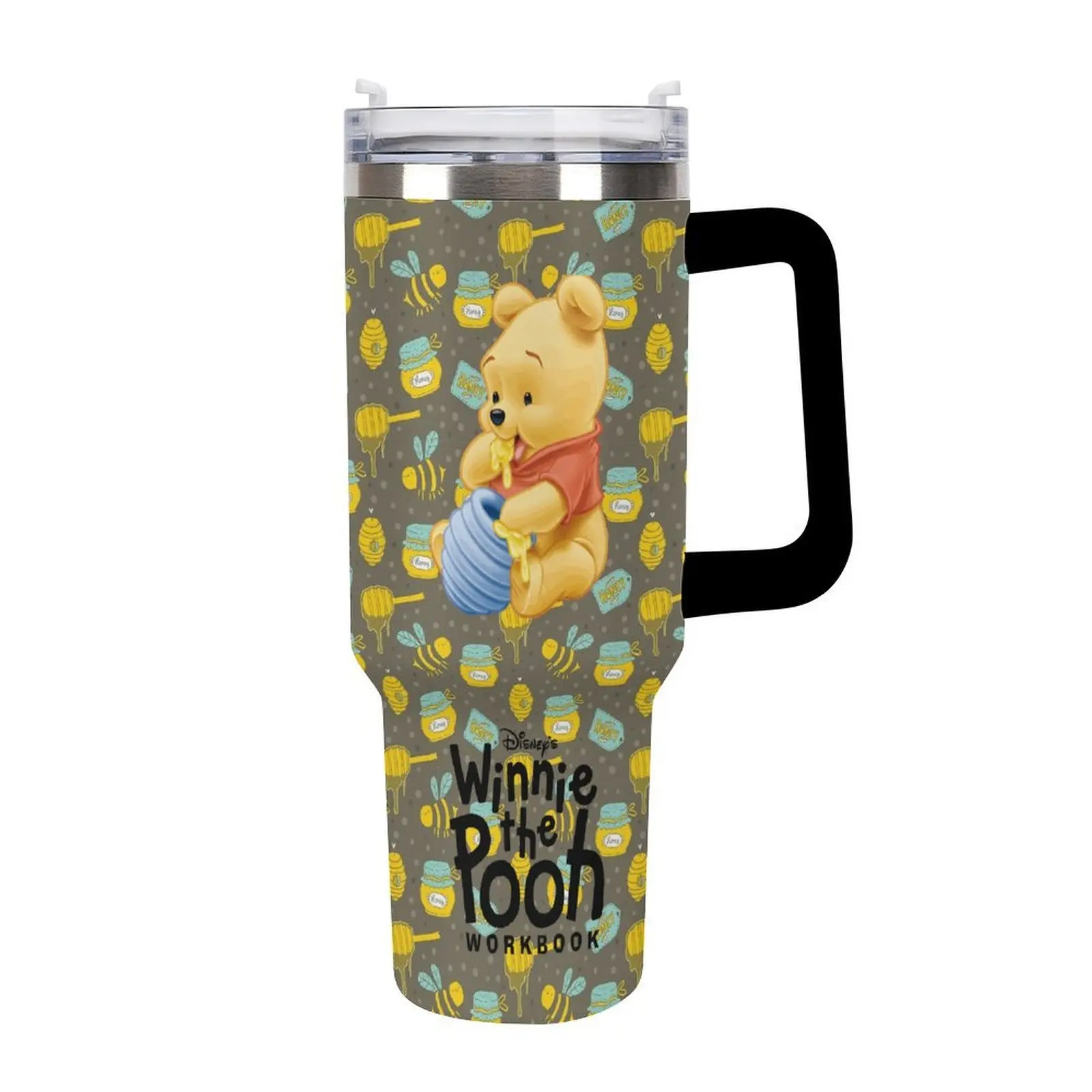 

Winnie The Pooh Insulated Water Bottle Disney Cartoon Custom Design Your Text Images Car Cup Travel Water Bottle 40 Oz Cosplay