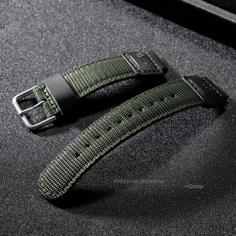 18mm Nylon Canvas Watchband for Casio W800H Sport Wristband for AE-1200WH/SGW-300/AQ-S810W F91W MRW-200H Replacement Bracelet view 2