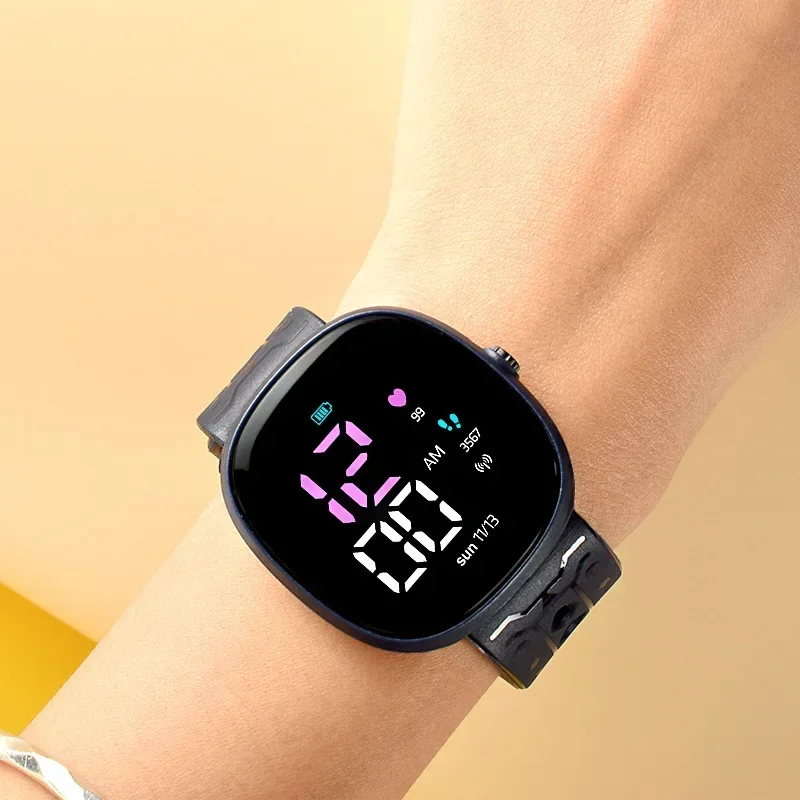 Nuevo Reloj electrónico LED para estudiantes, reloj de pulsera para niños, reloj Digital deportivo resistente al agua para niños