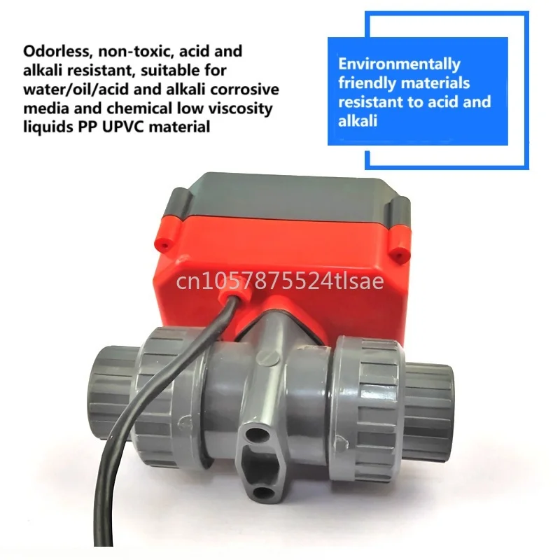 

2 Way Electric Upvc Ball Valve on Off Motorized Actuator Water Flow Control Ball Valve Mobile Control Valve