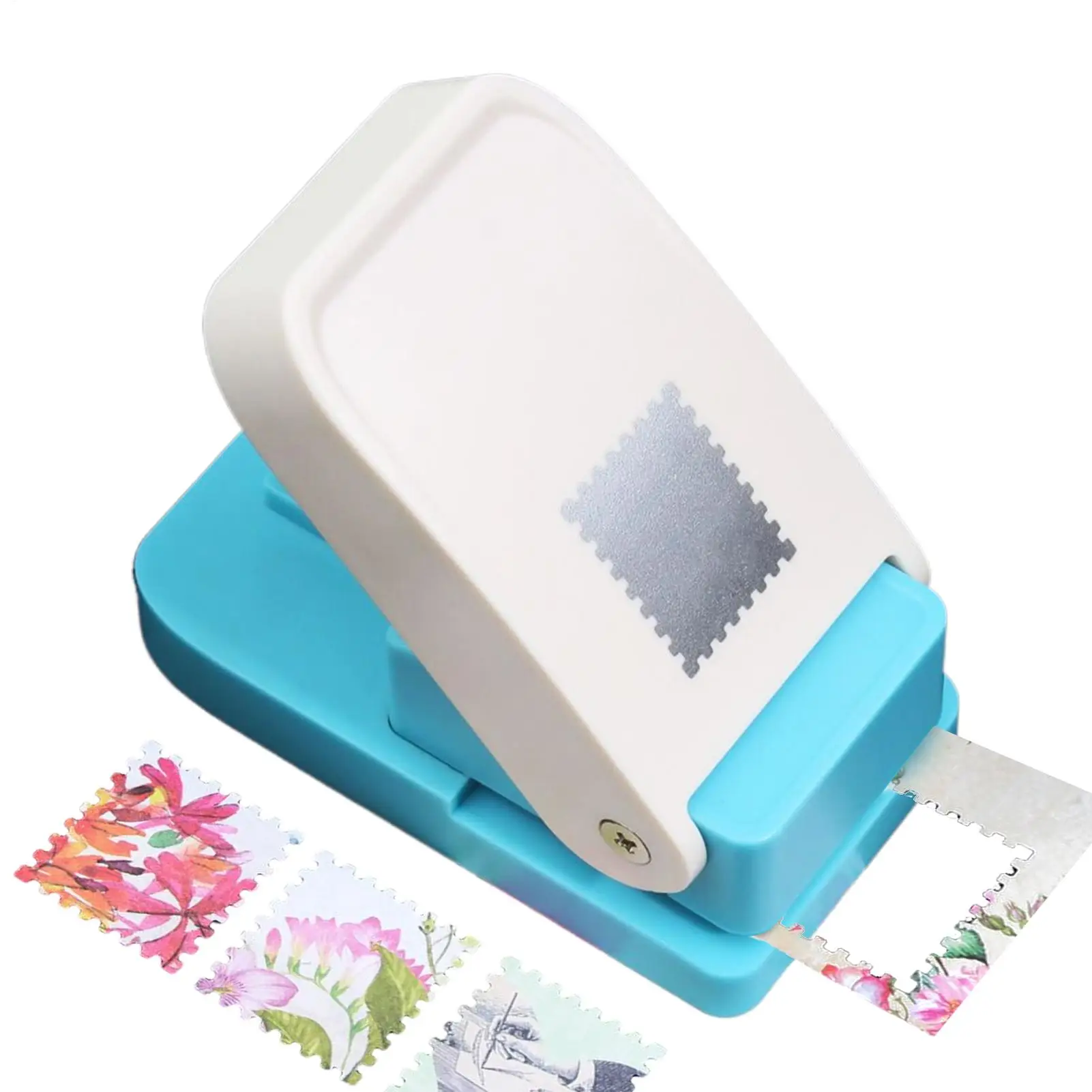 

Hand Square Hole Puncher Portable Manual Ergonomic Square Hole Postage Craft Puncher For Stamp Label Scrapbooks Paper Crafts