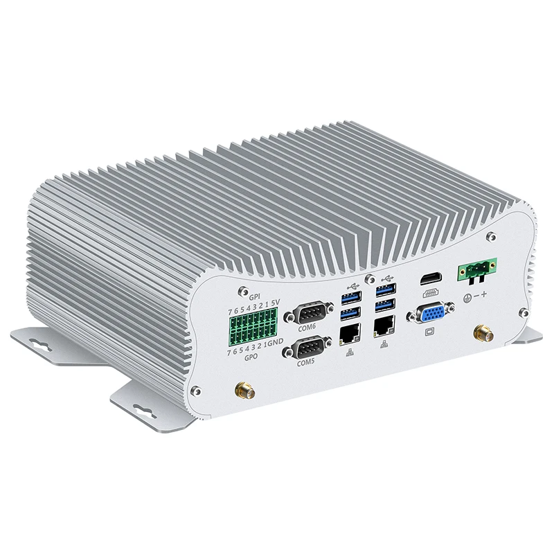Industrial PC DC9V-36V Input Intel Core i7-1255U 10510U 6x COM 14xGPIO 2xLAN 6xUSB PS/2 HDMI VGA WiFi 4G LTE Win10/11 Linux