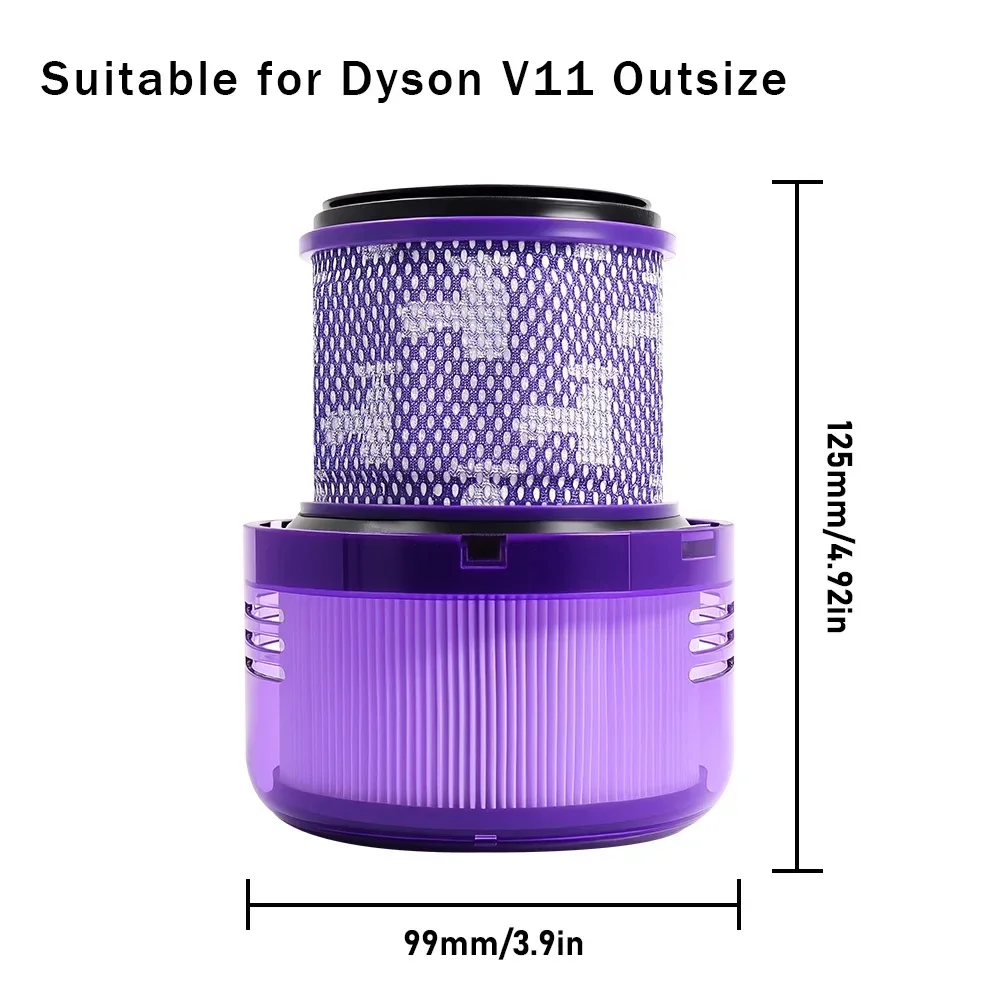 Hape Filter For Dyson G5 V6 V7 V8 V10 V11 V12 V15 SV12 SV14 SV18 SV19 SV20Robot Vacuum Cleaner Accessory Filter Brush Attachment view 3