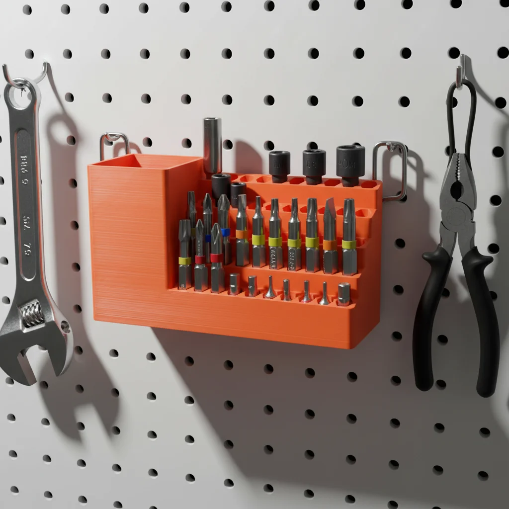 50 hole 1/4 inch batch head storage box hexagonal screwdriver head batch head sorting rack tool for home DIY storage artifact