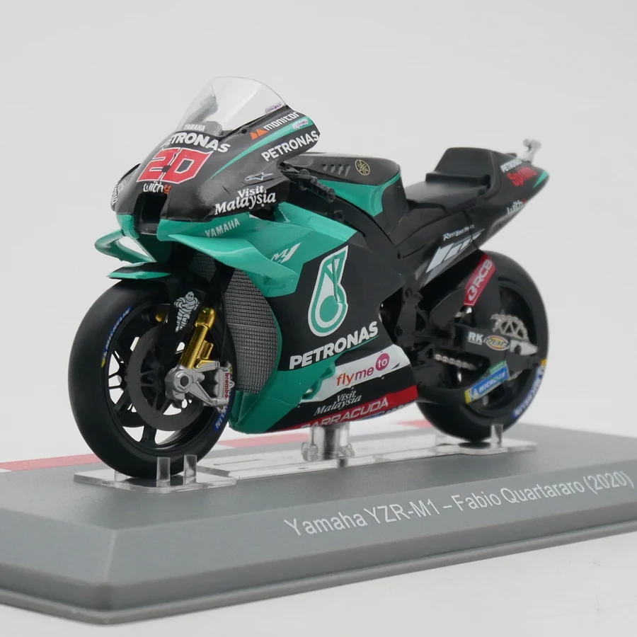 

1:18 Scale Diecast Alloy Moto GP 2020 Yamaha YZR-M1 Fabio Quartararo Motorcycle Toys Cars Model Classics Adult Souvenir Display