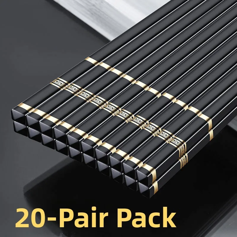high-end-aluminum-alloy-chopsticks-set-of-20-anti-slip-mildew-resistant-heat-resistant-dining-utensils-for-home-and-commercia
